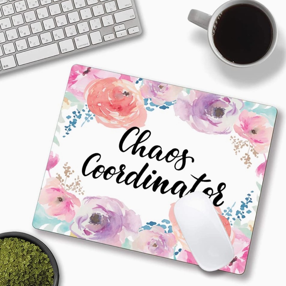 Chaos Coordinator Floral Mouse Pad - NWT